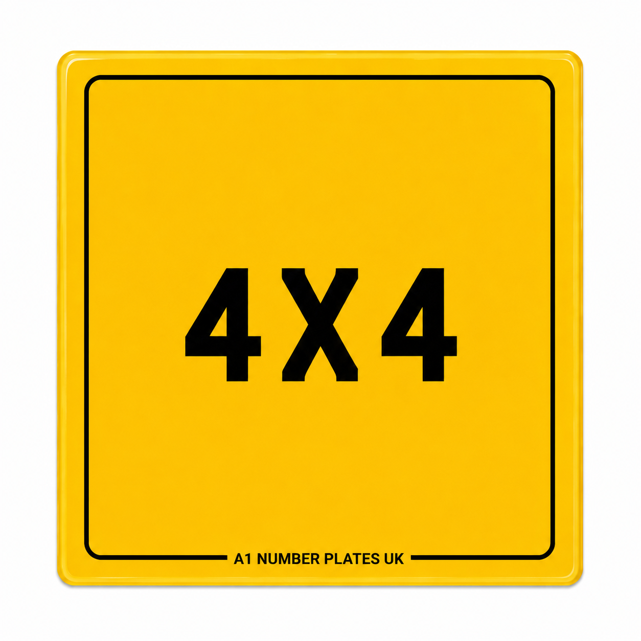 4 x 4 Rear Plate