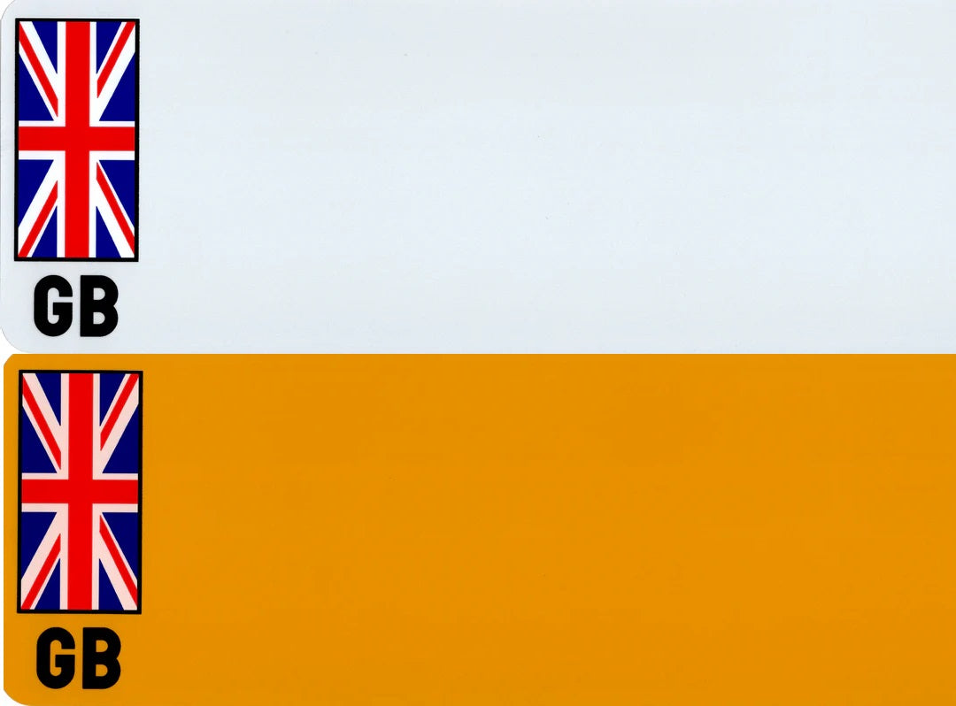 British Standard Compliant Printed Number Plates