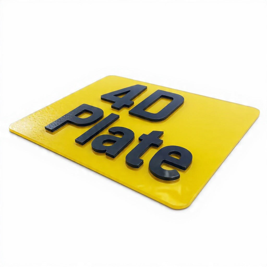 3mm 4D Motorcycle Plates