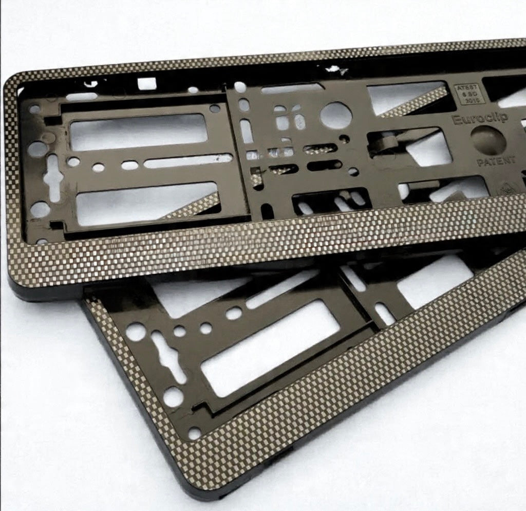 Carbon Style Number Plate Holders
