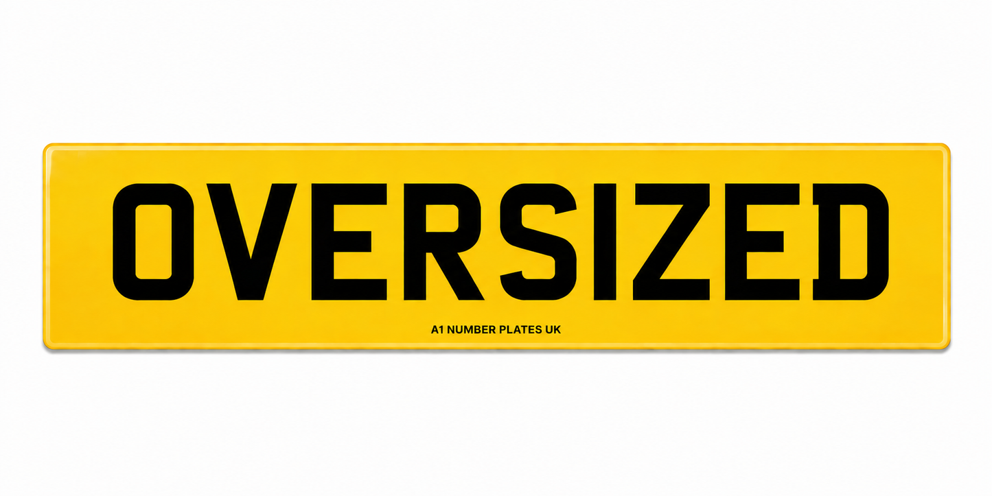 Oversized Rear Plate 535mm x 152mm