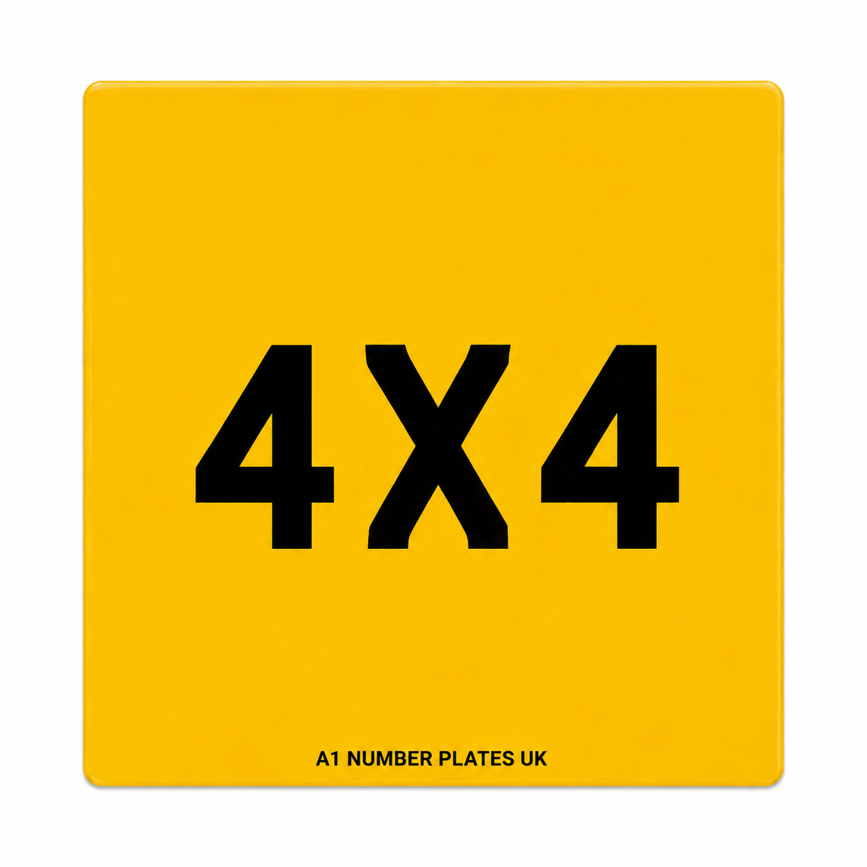 4 x 4 Rear Plate