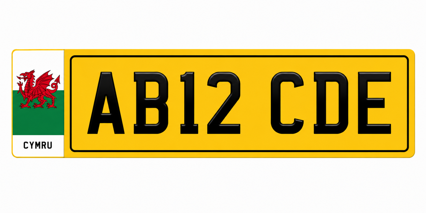 British Standard Compliant Printed Number Plates