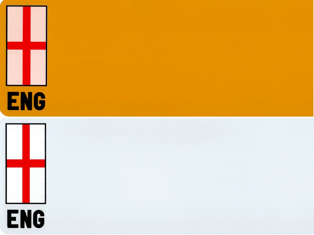 British Standard Compliant Printed Number Plates