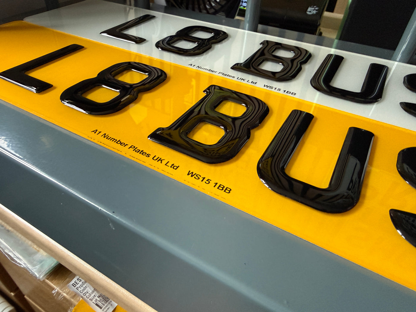 Premium number plate