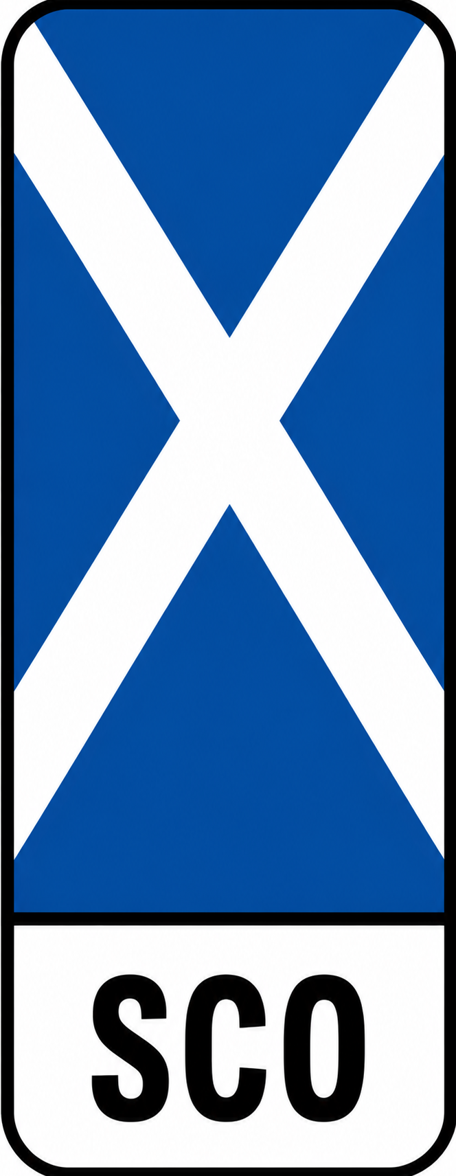 British Standard Compliant Printed Number Plates