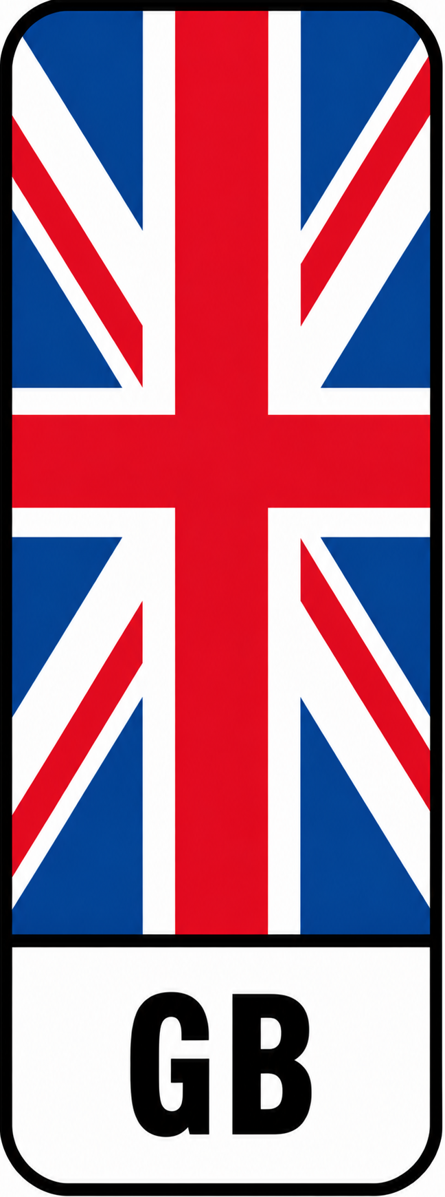 British Standard Compliant Printed Number Plates